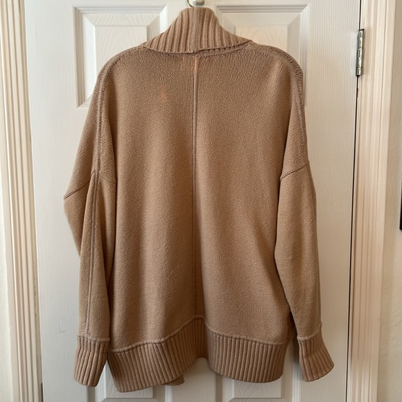 J. Crew Open Front Shawl Camel Cardigan Sweater XS/S - Picture 5 of 9